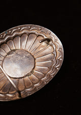 Three-Stone Oval Concho Sterling Silver Buckle