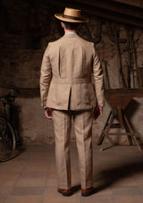 Melbrook Pure Linen Jacket - Mushroom