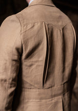Melbrook Pure Linen Jacket - Mushroom
