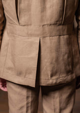 Melbrook Pure Linen Jacket - Mushroom