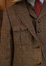 Woodrow Harris Tweed Jacket - Dark Prince Of Wales Check
