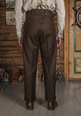 The Woodrow Suit - Burnt Saddle Herringbone
