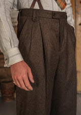 The Woodrow Suit - Burnt Saddle Herringbone