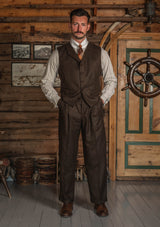 The Woodrow Suit - Burnt Saddle Herringbone