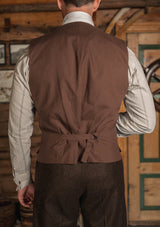 Woodrow Waistcoat - Burnt Saddle Herringbone