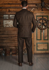 Woodrow Jacket - Burnt Saddle Herringbone