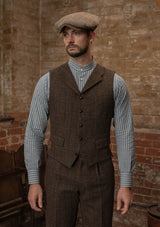 Woodrow Harris Tweed Waistcoat - Dark Prince Of Wales
