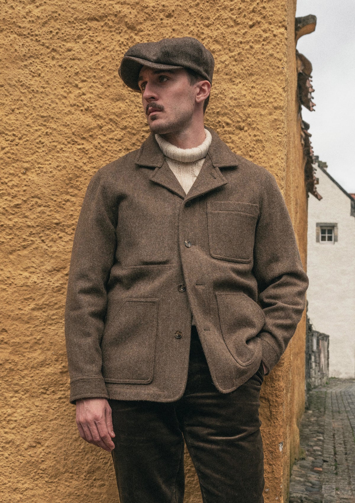 Chore Pure Wool Jacket - Dark Moss Green – Thomas Farthing London