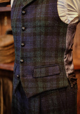 Edison Harris Tweed Waistcoat - Blackwatch