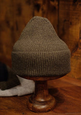 Lambswool Beanie Hat - Pine Shadow Green