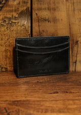 Card Wallet - Black Leather