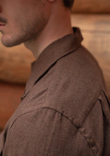 Connell Cotton Board Shirt - Walnut