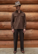 Connell Cotton Board Shirt - Walnut