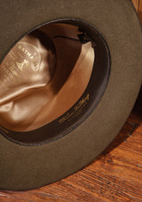 Barstow Wide Brim Fedora - Moss