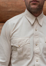Denim Western Shirt - Cream