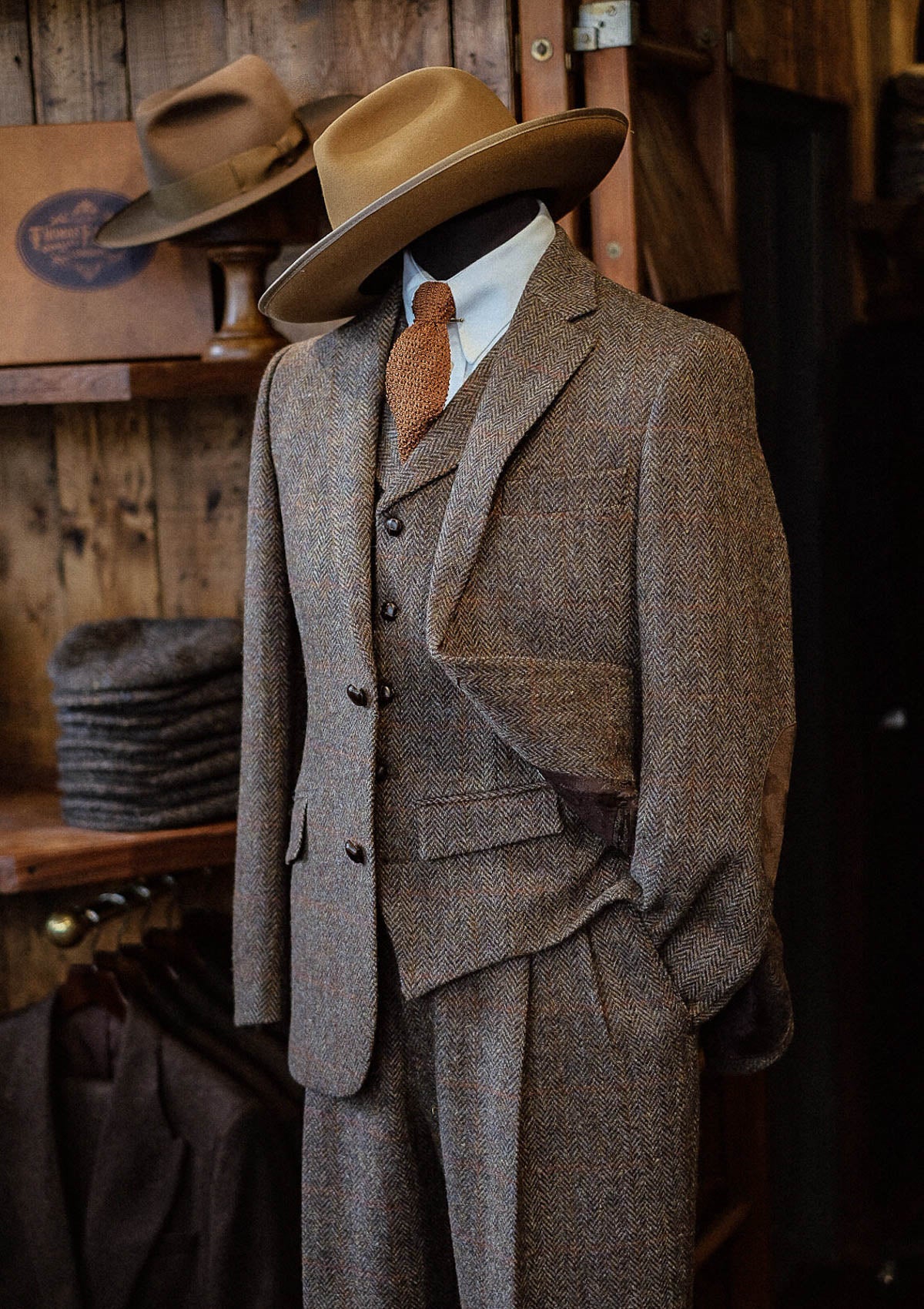 Edison Harris Tweed Jacket Brown Check – Thomas Farthing London