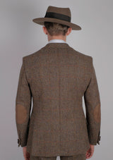 Edison Harris Tweed Jacket - Brown Check