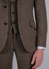 Edison Harris Tweed Jacket - Brown Check