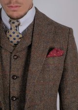 Edison Harris Tweed Jacket - Brown Check