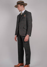 Edison Harris Tweed Jacket - Red Check