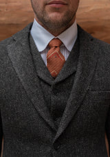 Edison Harris Tweed Jacket - Charcoal Herringbone