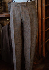 Edison Harris Tweed Trousers - Brown Check