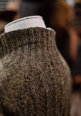 Frances Ladies Lambswool Cardigan - Pine Green