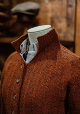 Frances Ladies Lambswool Cardigan - Rust