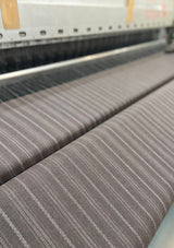 Munro Classic Trouser - Dark Taupe with Vintage Grey Stripe