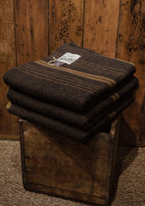 Luxurious Picnic Blanket - Dark Brown with Tan Waxed Cotton