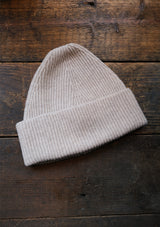 Lambswool Beanie Hat - Oat