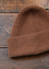 Lambswool Beanie Hat - Pecan