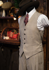 Brockman Waistcoat - Sand Prince of Wales