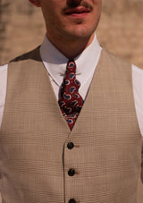 Brockman Waistcoat - Sand Prince of Wales