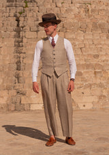 Brockman Waistcoat - Sand Prince of Wales