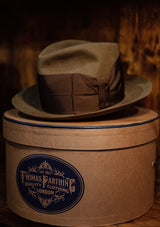 Reuben High Crown Fedora - Light Brown