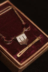 1930's Collar & Tie Bar Set By Jacques Kreisler USA In Original Gift Box #9