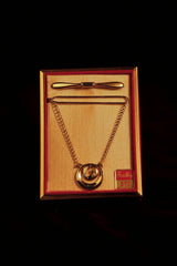 1930's Deadstock Collar & Tie Bar Set By Hadley In Original Gift Box #5