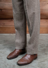 Bailey Harris Tweed Classic Trouser - Wheat Herringbone