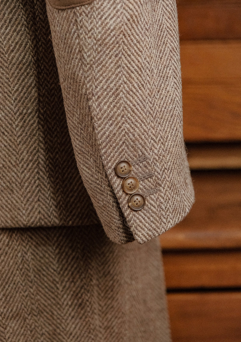 Bailey Harris Tweed Jacket - Wheat Herringbone