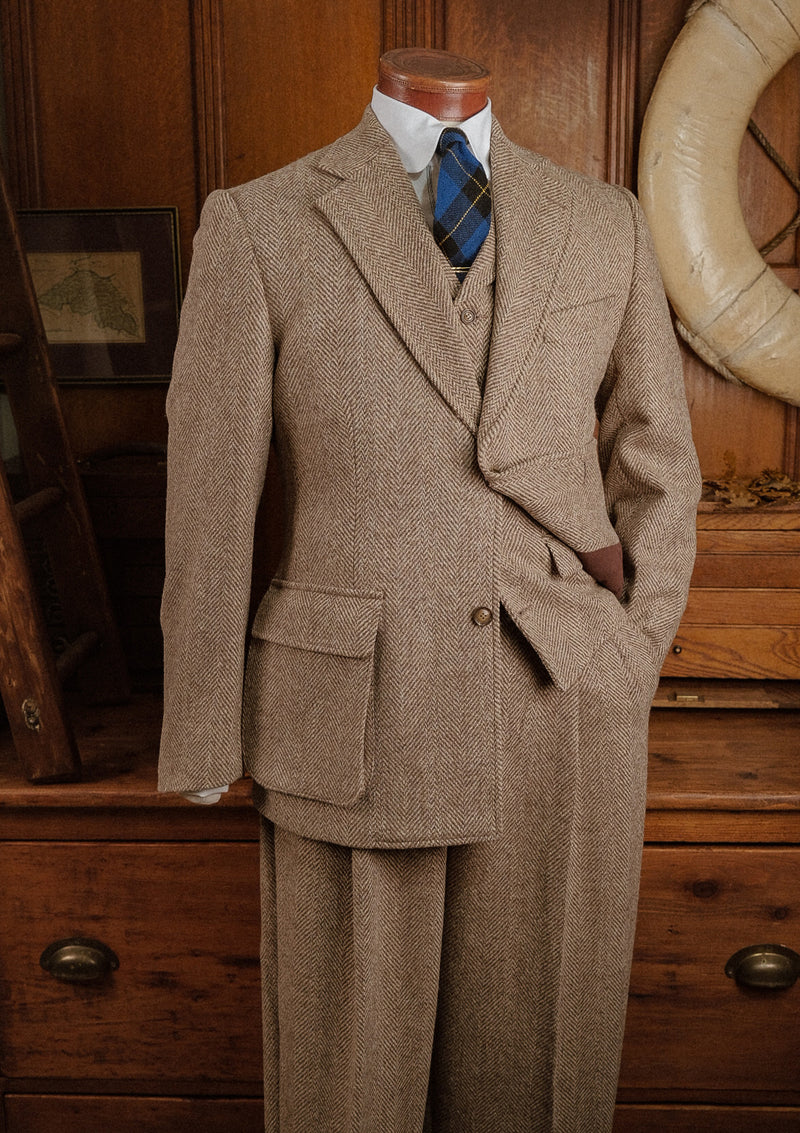 Bailey Harris Tweed Jacket - Wheat Herringbone