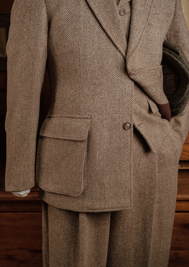 Bailey Harris Tweed Jacket - Wheat Herringbone