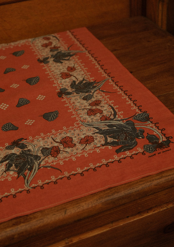 ‘Dead Lotus’ 100% Cotton Selvedge Bandana