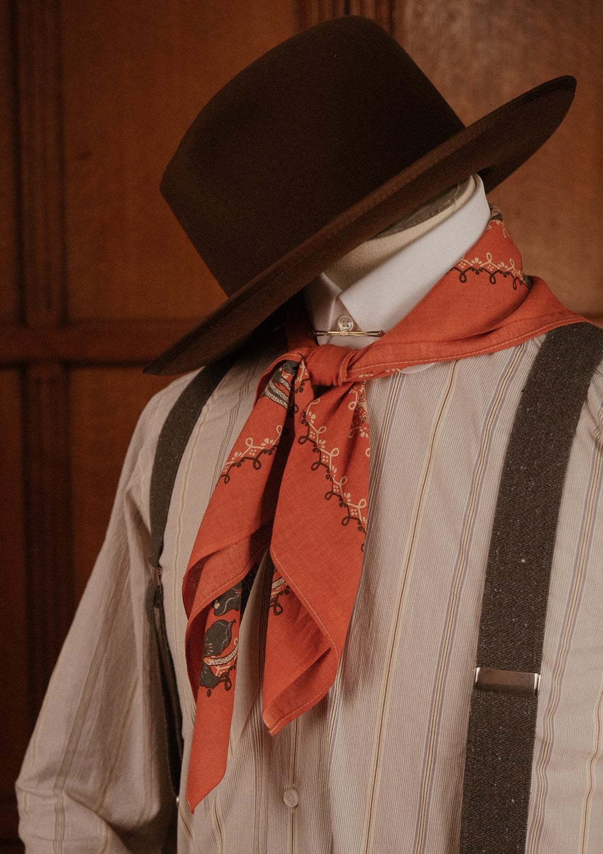 ‘Dead Lotus’ 100% Cotton Selvedge Bandana - #1