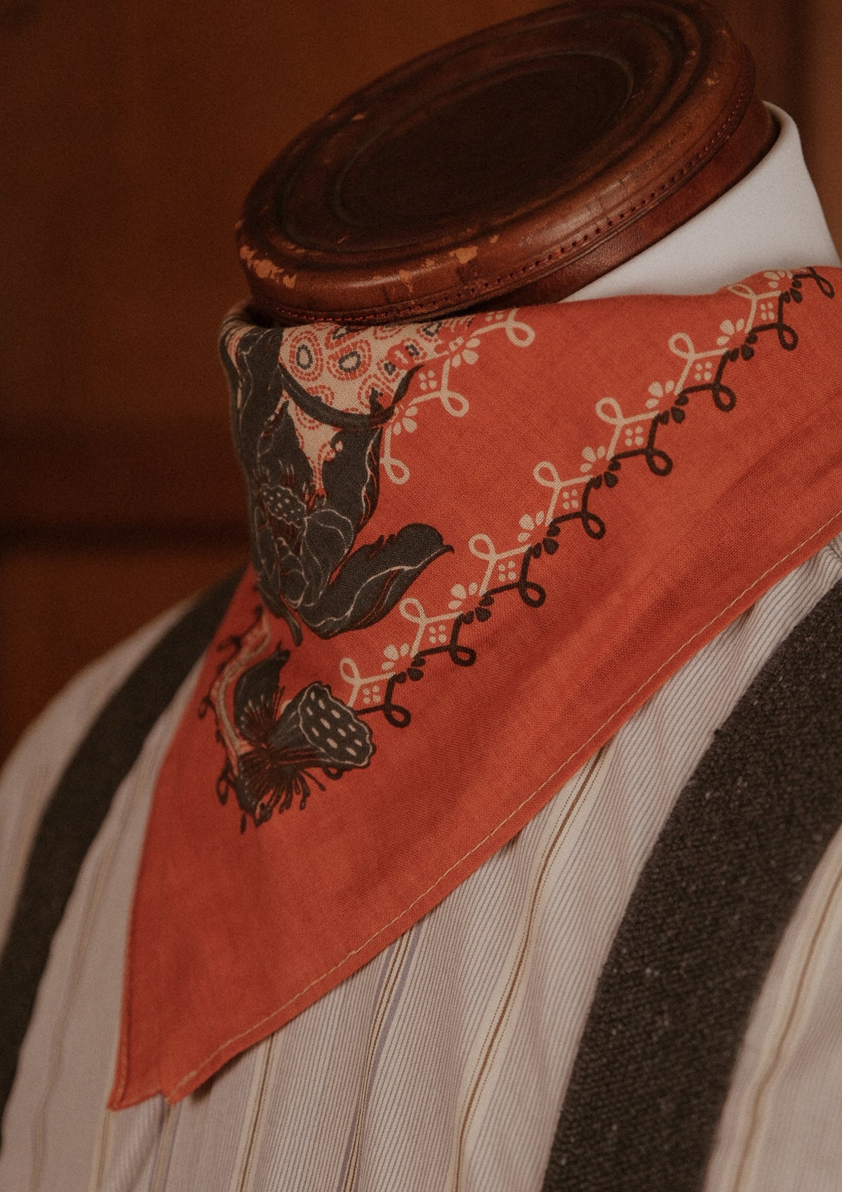 ‘Dead Lotus’ 100% Cotton Selvedge Bandana - #1