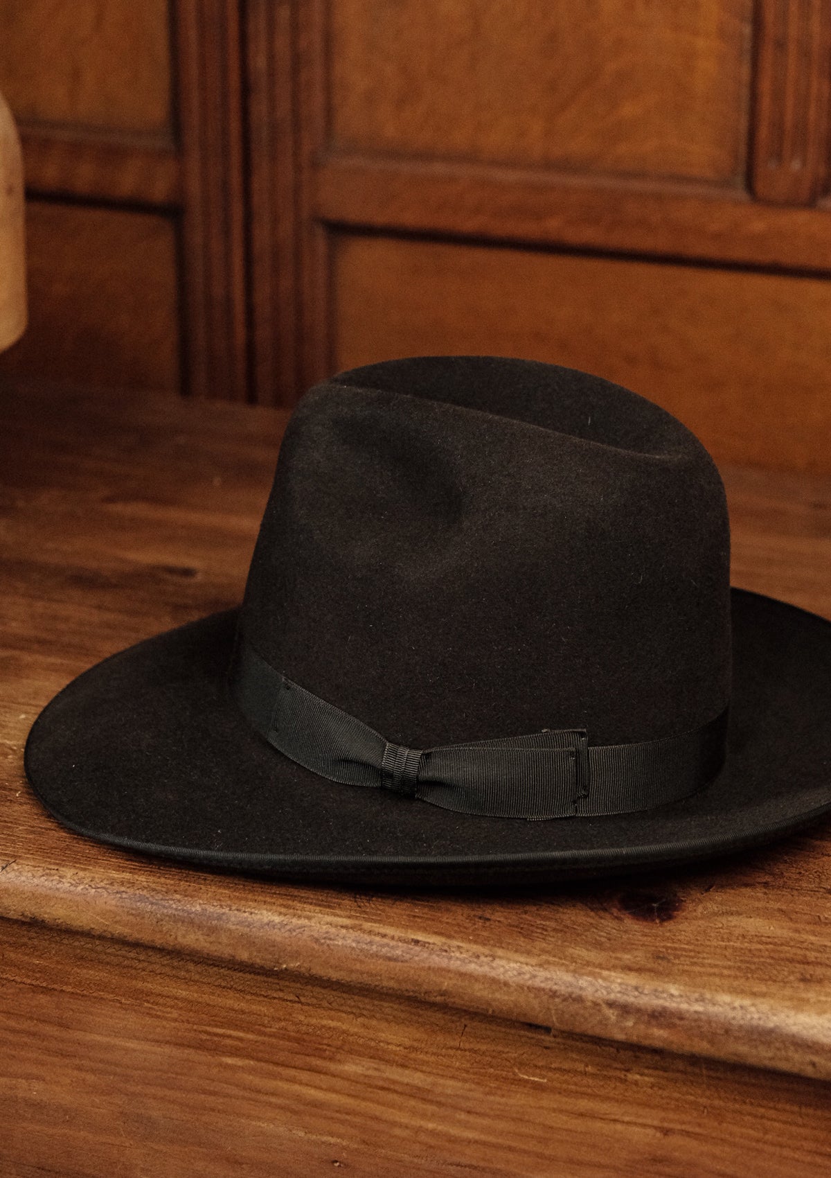 Barstow Wide Brim Fedora - Dark Brown