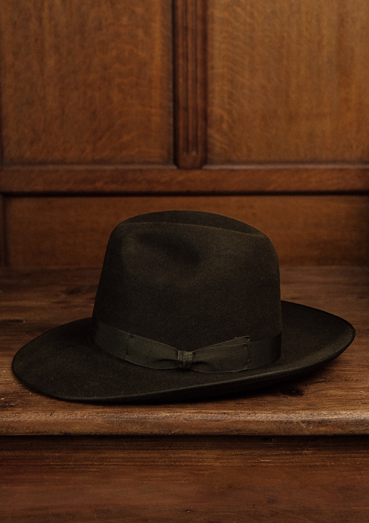Barstow Wide Brim Fedora - Dark Brown