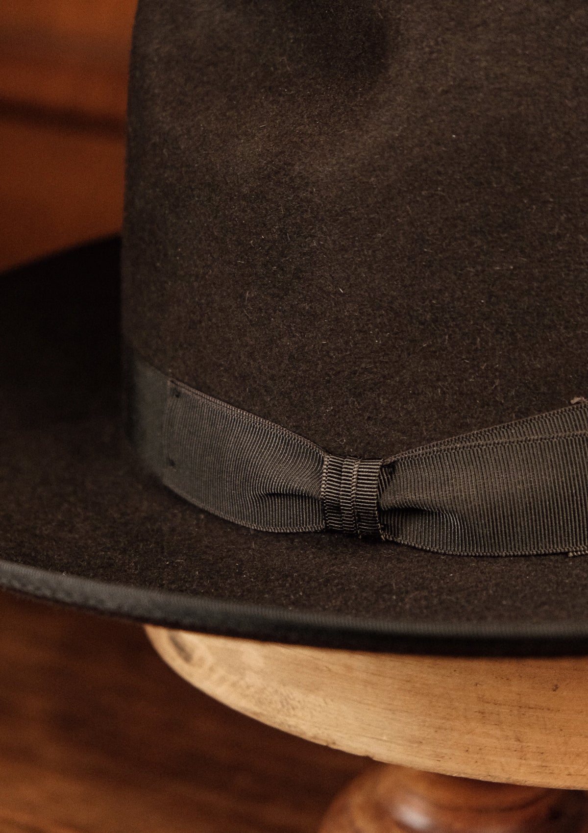 Barstow Wide Brim Fedora - Dark Brown