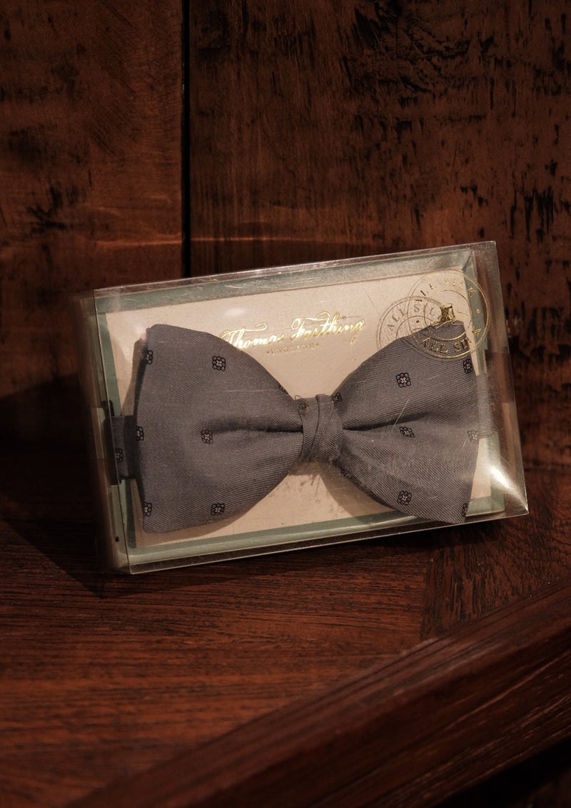 Silk Pre-Tie Bow Tie - Grey