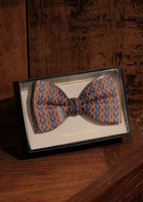 Silk Pre-Tie Bow Tie - Purple Diamond